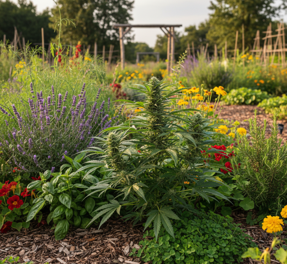 Plant in permaculture garden