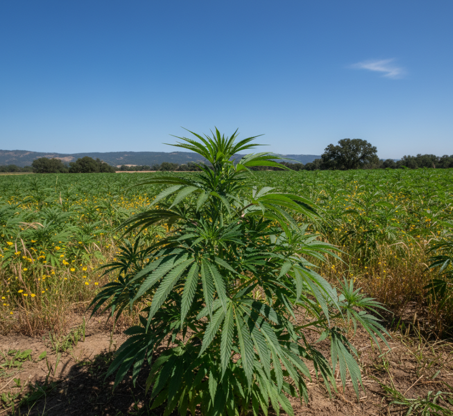 Mature plant in rural field