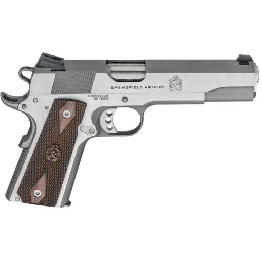 springfield armory 1911 garrison 45 auto acp 5in stainless steel pistol 71 rounds 1723545 1