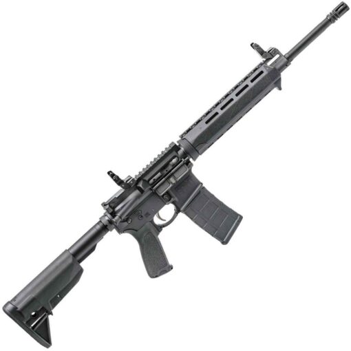 springfield armory saint ar 15 flip up front 556mm nato 16in black semi automatic modern sporting rifle 301 rounds 1620114 1